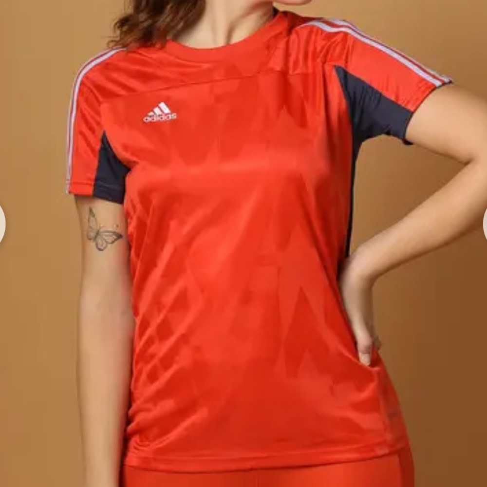 Adidas Women’s Tiro Ss AEROREADY Jersey‎ Red Size Large NWT